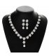SET703 - Elegant Floral Pearl Necklace Set
